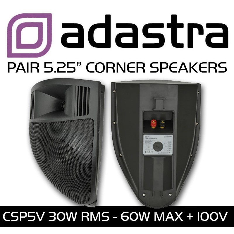 Adastra Corner Sound Projector Speakers (Pair)