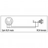 Dap Audio XLR Male 3 pin to RCA Female Socket ( Single )